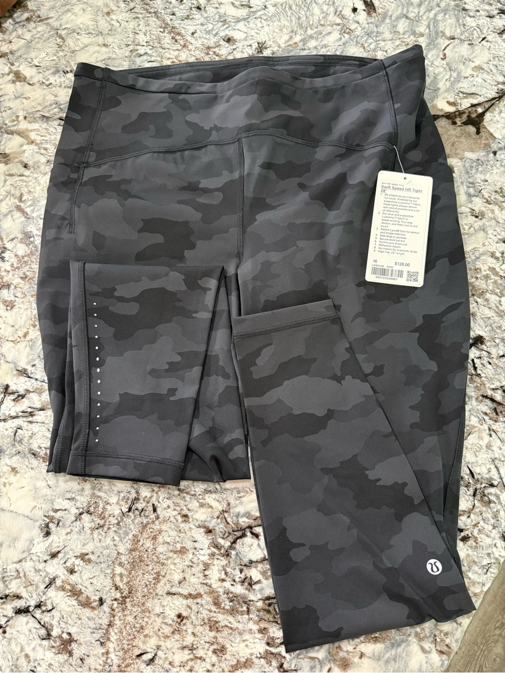 lululemon athletica Charcoal Black Camo Leggings